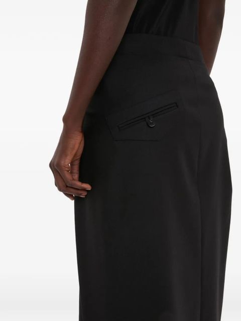 Victoria Beckham tailored pleated midi skirt - Black
