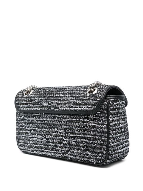 Gucci small GG Marmont shoulder bag - Black