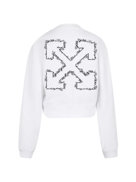 Off-White cotton graphic sweatshirt - zdjęcie produktu nr 2
