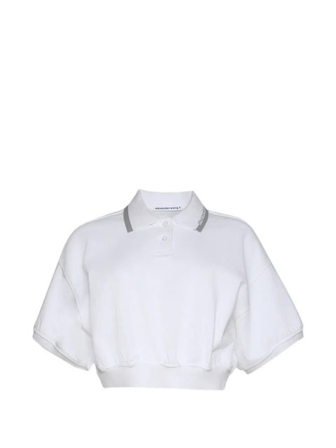 Alexander Wang logo-collar polo shirt - White - zdjęcie produktu nr 1