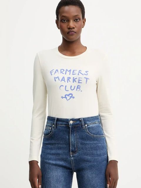 Weekend Max Mara longsleeve ALIAS kolor beżowy 2525946042600