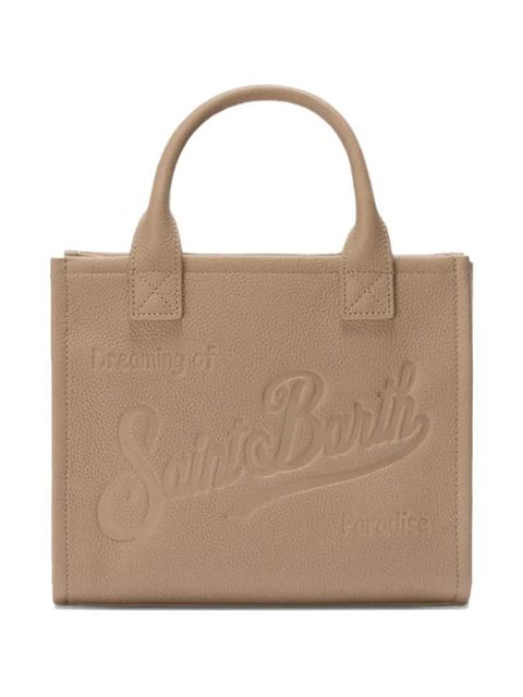 MC2 Saint Barth midi Vanity debossed leather tote bag - Neutrals - zdjęcie produktu nr 1