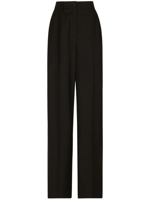 Dolce & Gabbana pressed-crease palazzo pants - Black - zdjęcie produktu nr 1