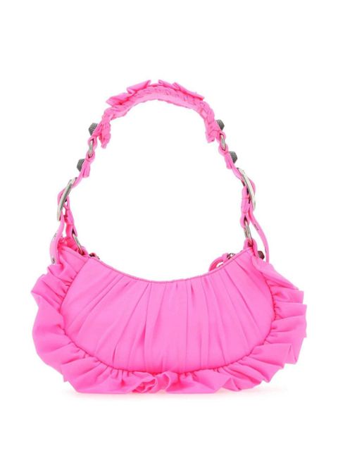 Balenciaga Le Cagole ruffles shoulder bag - Pink