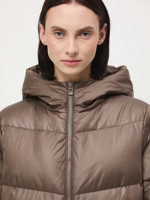 Medicine płaszcz puchowy kolor brązowy