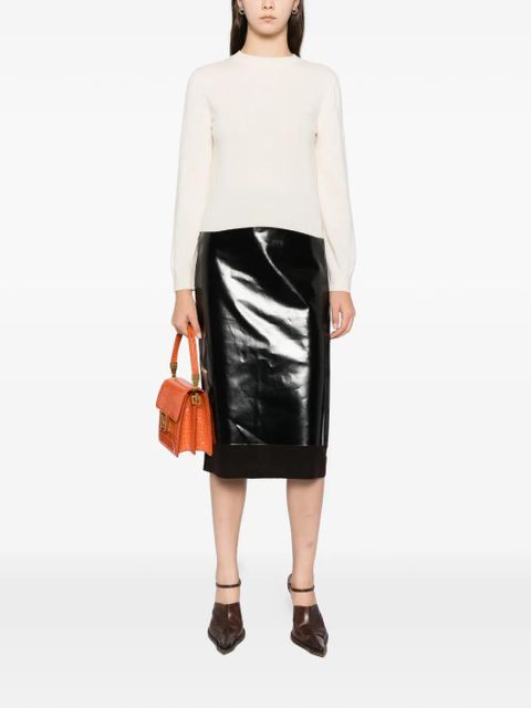 Balenciaga round-neck top - Neutrals - zdjęcie produktu nr 2