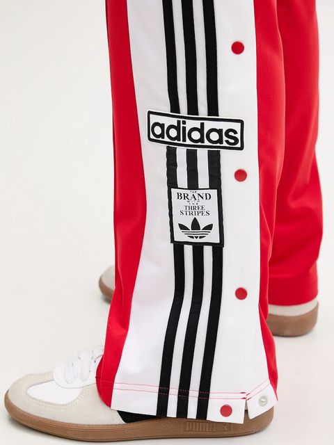 adidas Originals spodnie dresowe Adibreak Pt damskie kolor czerwony z aplikacją JY1354