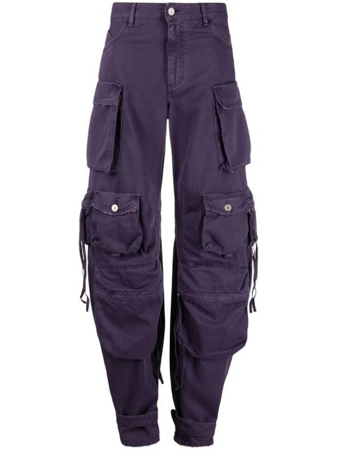 The Attico Fern cotton cargo trousers - Purple - zdjęcie produktu nr 1