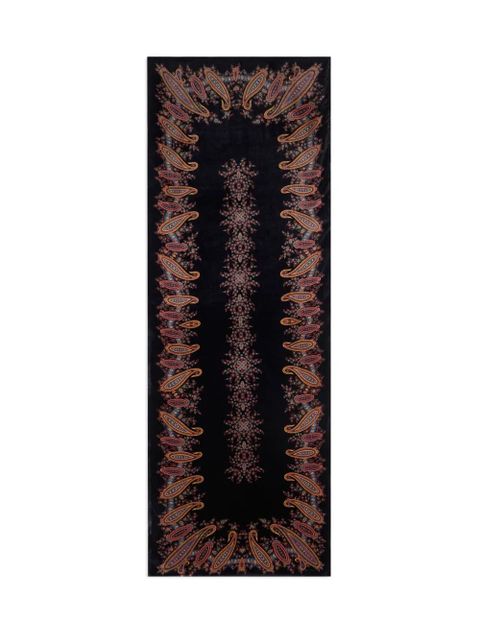 ETRO fringed paisley-print scarf - Black - zdjęcie produktu nr 2