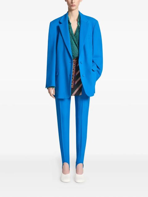 DRIES VAN NOTEN single-breasted blazer - Blue