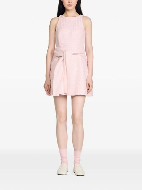SANDRO sequin tweed-fabric mini dress - Pink - zdjęcie produktu nr 2