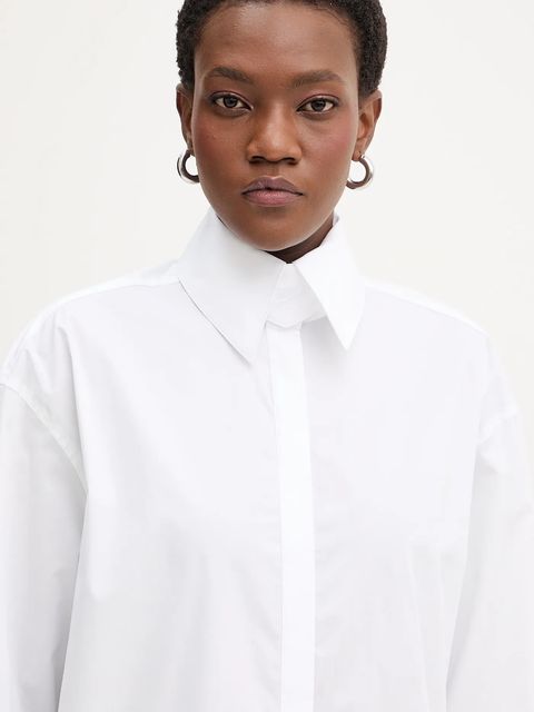 Karl Lagerfeld sukienka kolor biały mini oversize B1W13052