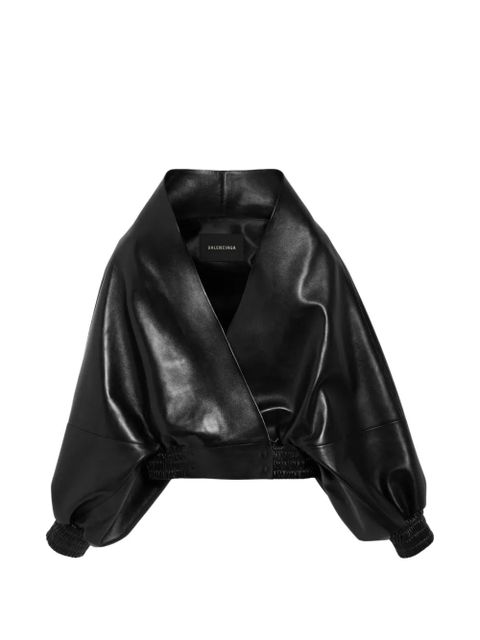 Balenciaga wrap wide-sleeve jacket - Black - zdjęcie produktu nr 1