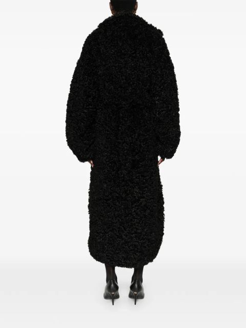 The Frankie Shop single-breasted coat - Black