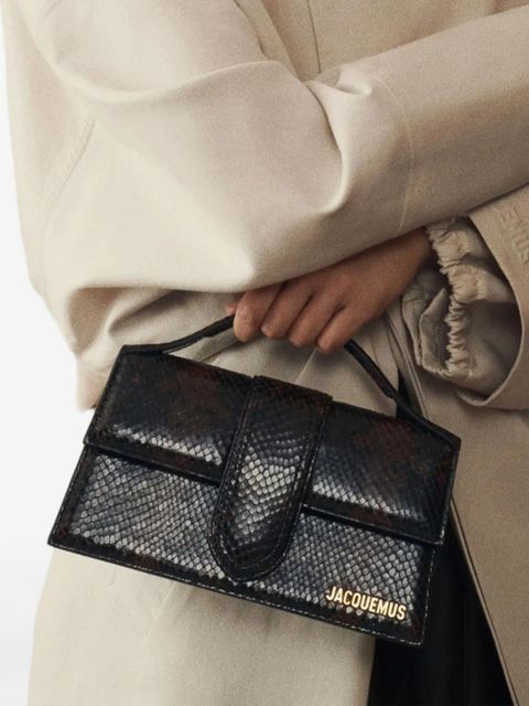 Jacquemus La Casa leather flap tote bag - Black