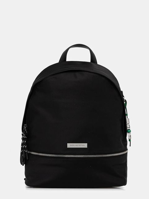 Karl Lagerfeld plecak IKON damski kolor czarny mały gładki B1W30011 - zdjęcie produktu nr 1