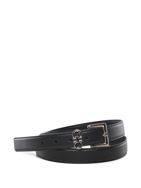 Ferragamo logo buckle leather belt - Black - zdjęcie produktu nr 1