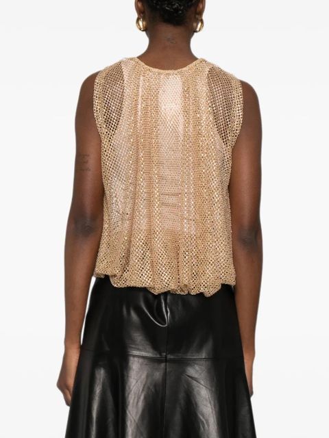 Sportmax SPXNODO gathered-hem top - Neutrals