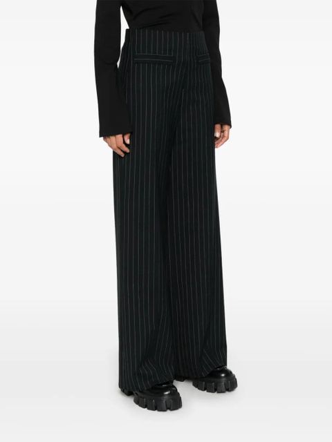SANDRO pinstripe trousers - Black