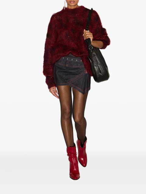 ISABEL MARANT belted wrap skirt - Blue