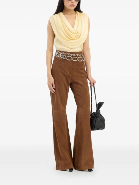 ROTATE BIRGER CHRISTENSEN waterfall chiffon blouse - Yellow - zdjęcie produktu nr 2