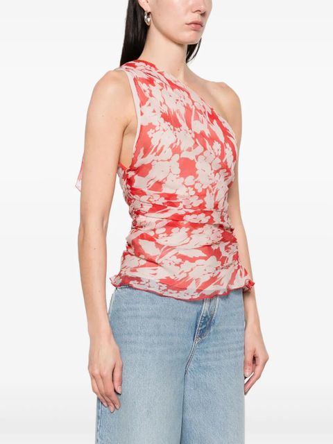 Victoria Beckham one-shoulder top - Red