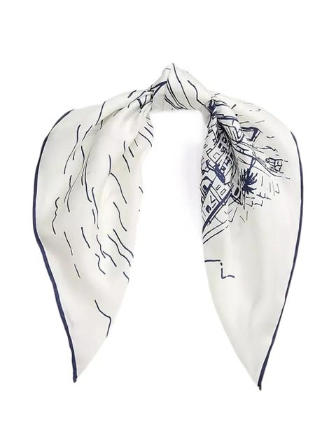 Lauren Ralph Lauren printed scarf - White - zdjęcie produktu nr 1