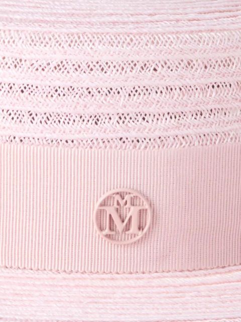 Maison Michel logo-plaque hat - Pink - zdjęcie produktu nr 2