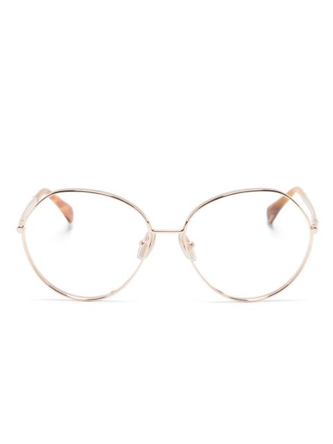 Max Mara Eyewear 5139 geometric-frame glasses - Gold - zdjęcie produktu nr 1