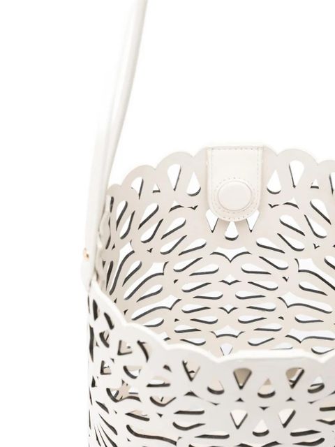 Simkhai Mccall laser-cut bucket bag - White