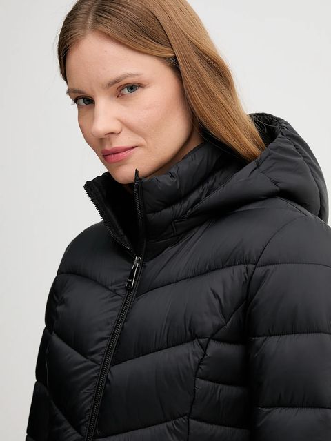 Dkny kurtka kolor czarny zimowa DLEMPR21