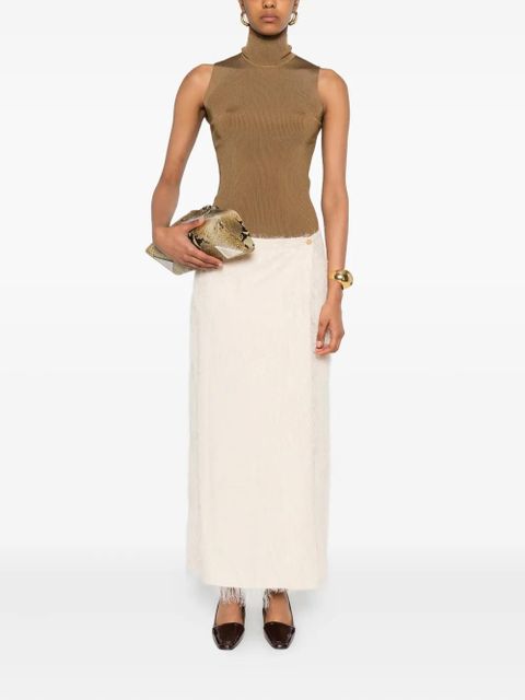 KHAITE high neck top - Brown - zdjęcie produktu nr 2