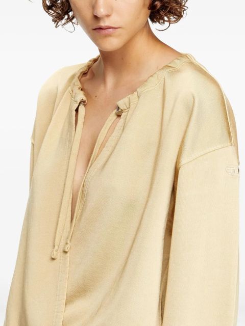 Diesel D-Creed drawstring wrap dress - Neutrals