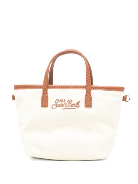 MC2 Saint Barth mini logo-embroidered tote bag - Neutrals - zdjęcie produktu nr 1