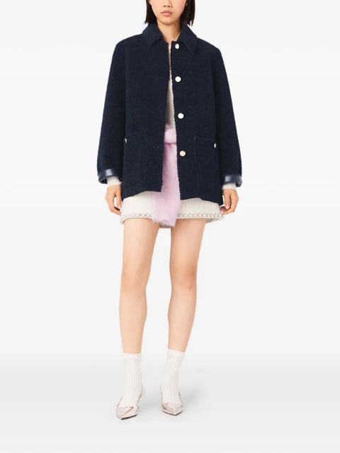 Maje reversible jacket - Blue - zdjęcie produktu nr 2