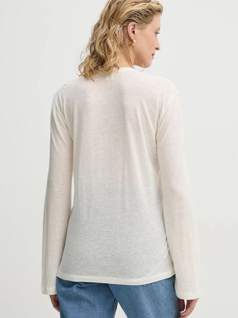 By Malene Birger longsleeve z domieszką lnu AMALOU