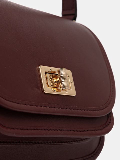 Geox torebka skórzana FLAVRIE kolor bordowy D46Z4A 00043