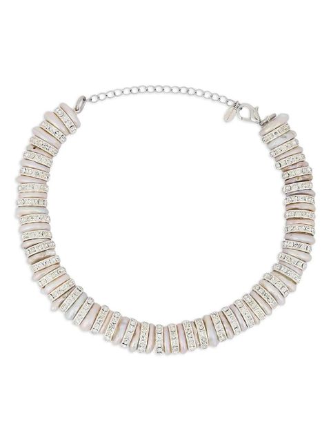 Magda Butrym pearl-crystal embellished necklace - Silver - zdjęcie produktu nr 1