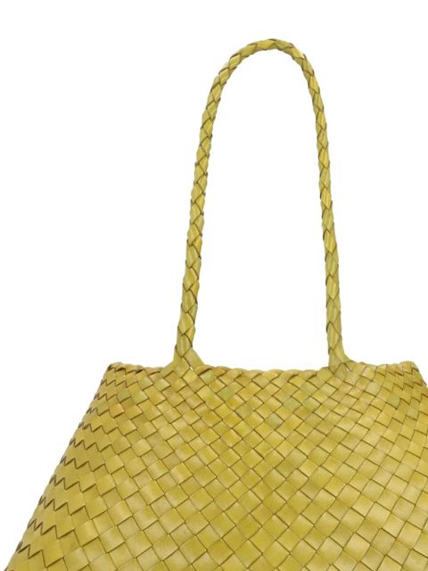 DRAGON DIFFUSION large Santa Croce woven shoulder bag - Green - zdjęcie produktu nr 2