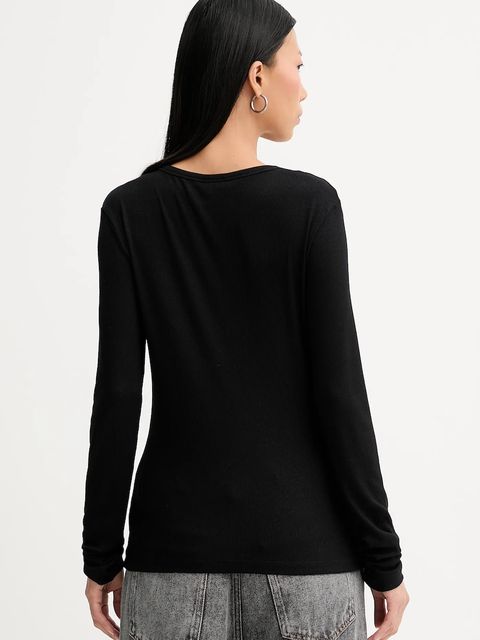 MUNTHE longsleeve GRACE kolor czarny 247112324769