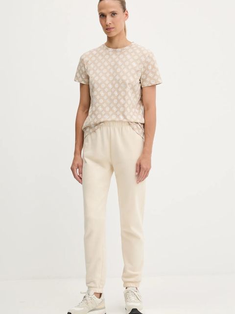 Guess t-shirt bawełniany PEONY damski kolor beżowy V5YI04 I3Z14 - zdjęcie produktu nr 2