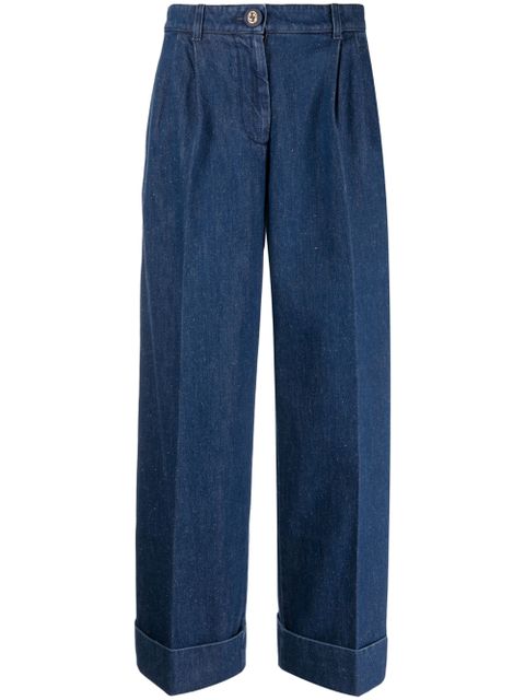 Gucci mid-rise wide-leg jeans - Blue