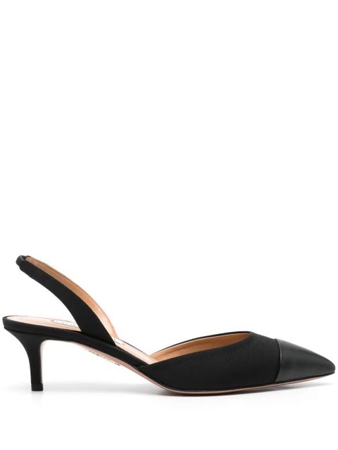 Aquazzura 60mm contrasting-toecap slingback pumps - Black - zdjęcie produktu nr 1