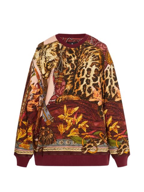 ETRO animal print sweatshirt - Red - zdjęcie produktu nr 1