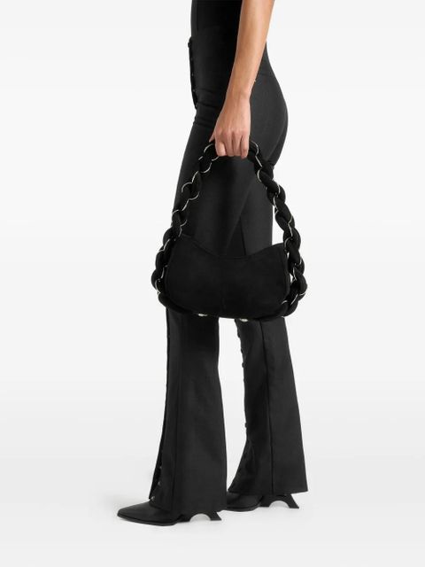 Manière De Voir Therese button-detail tailored trousers - Black
