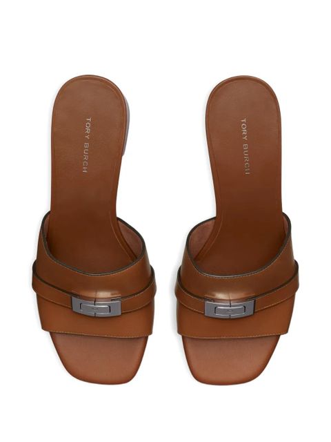 Tory Burch LeeLee heeled mule - Brown