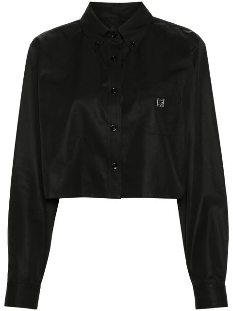 Givenchy 4G-plaque cropped shirt - Black - zdjęcie produktu nr 1