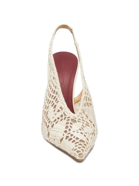 Magda Butrym lace overlay sandals - White - zdjęcie produktu nr 2