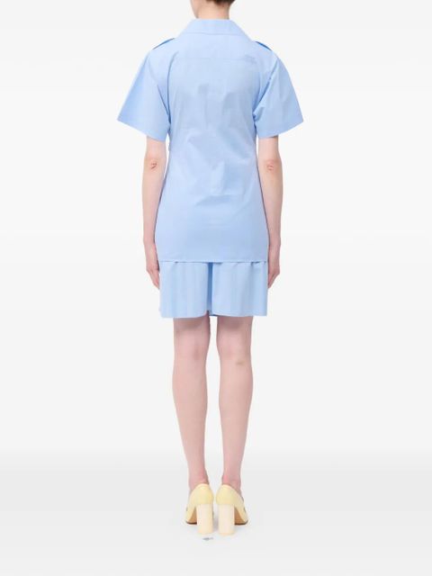 MM6 Maison Margiela patch-pocket shirt - Blue