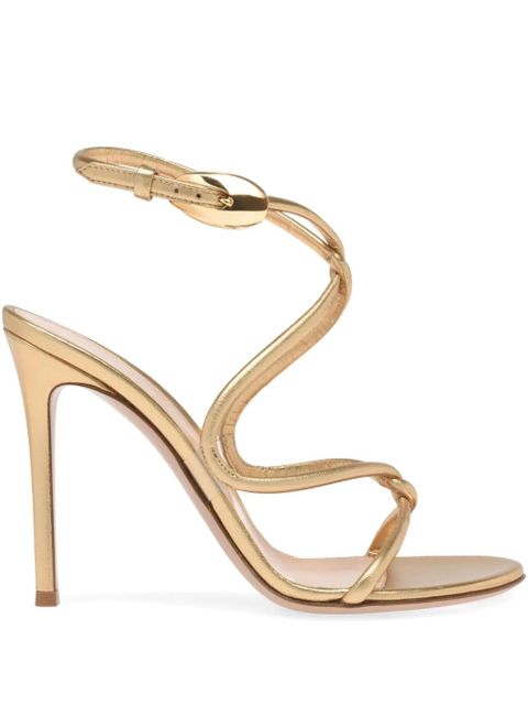 Gianvito Rossi 105mm Black Mamba sandals - Gold - zdjęcie produktu nr 1